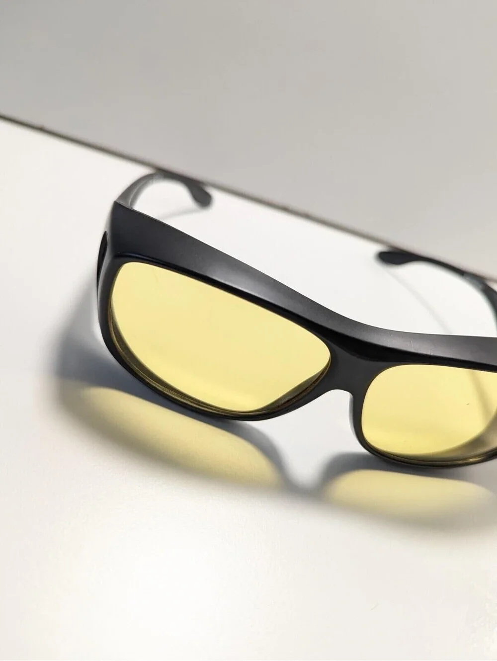 ImproVision C500 Fitover Sunglasses Orange Lenses Black Frames Size: 63-12 C1